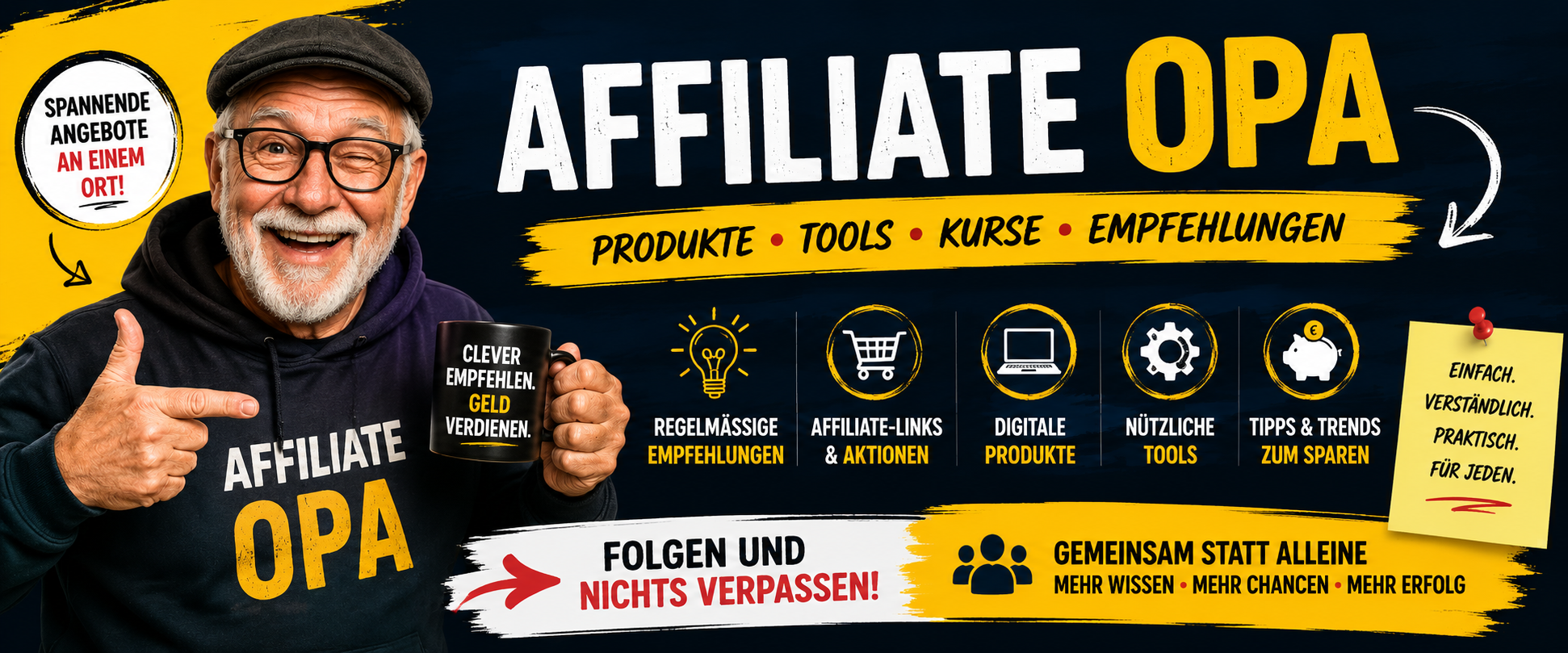 Affiliate Opa – Produkte, Tools, Kurse, Empfehlungen